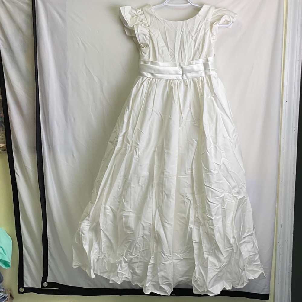 Azazie Elegant Diamond White Girl’s Formal Dress